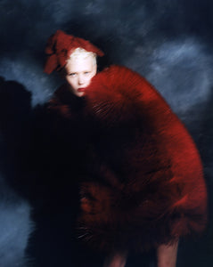fashion red couture dress 