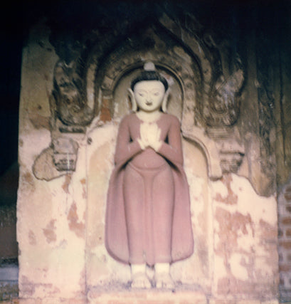 Buddha Bagan Myanmar polaroid