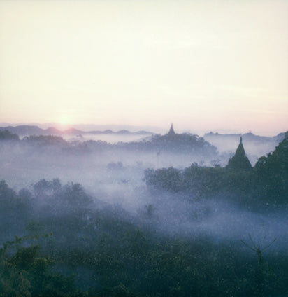 Myanmar sunrise photo print brume Polaroid 