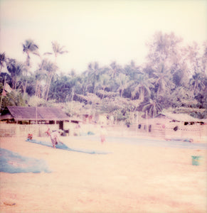 Ngapali beach Burma Myanmar Polaroid