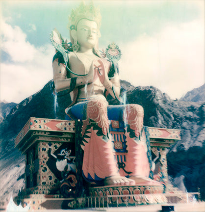 Impression Polaroid print Meditation Buddha Himalaya India