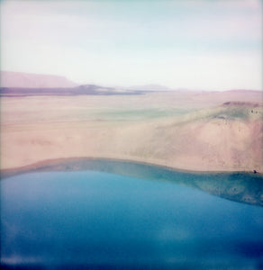 Polaroid Iceland crater deco photo