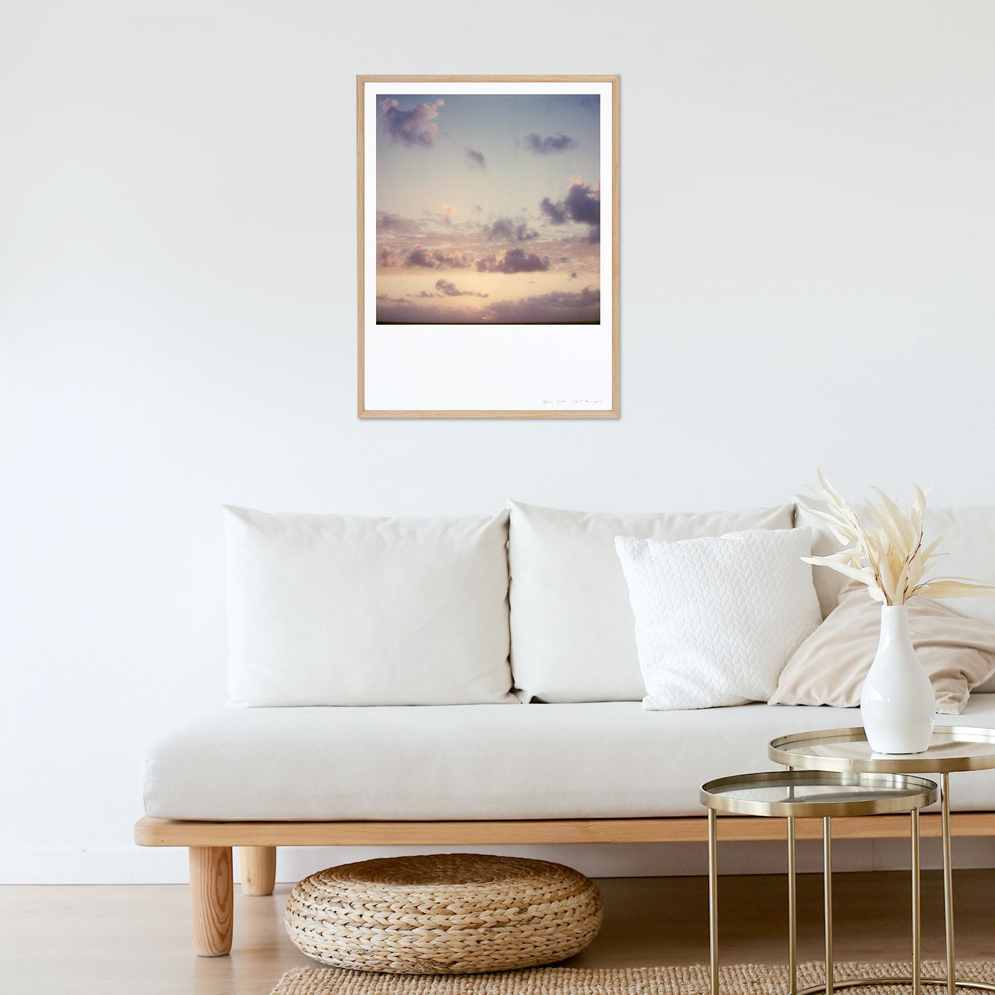 Polaroid photo impression fine art clouds photo impression fine art decoration