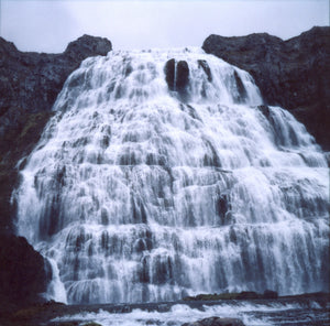 Dynjandi waterfall iceland photo silver print decoration